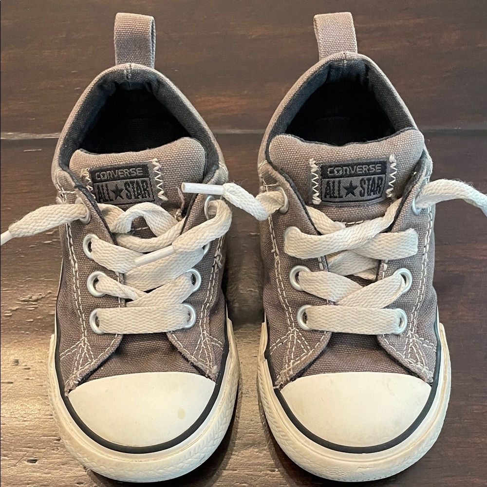 Converse Kids' Charcoal Sneakers